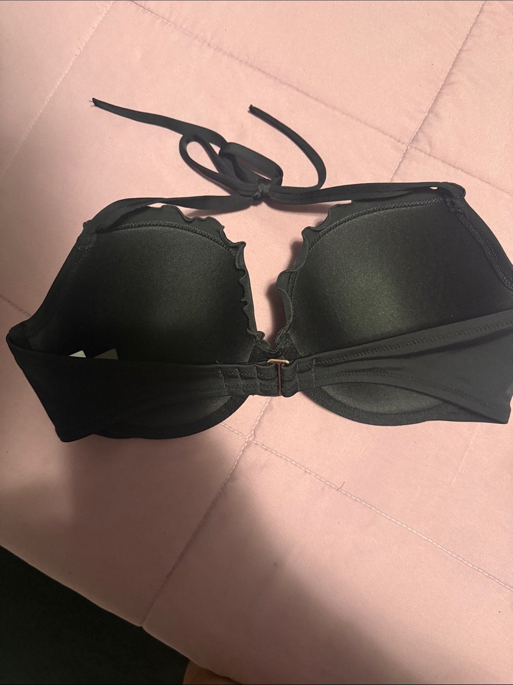 Shade & Shore Black Halter Bikini Top - Picture 2 of 6